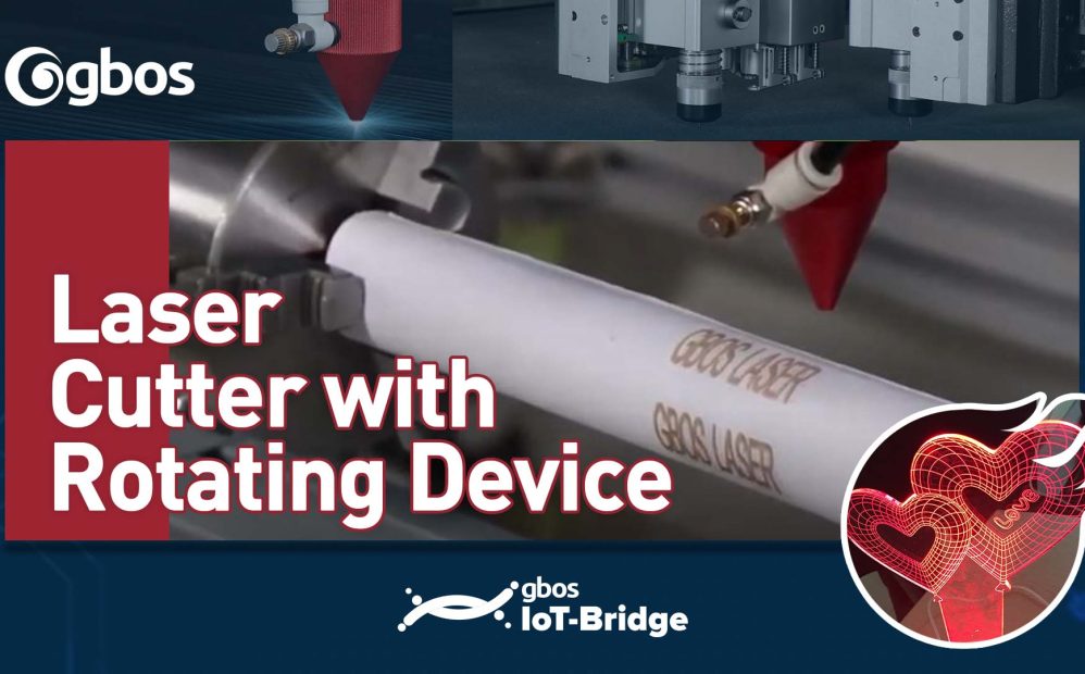 Laser Cutter with Lifting Platform & Rotating Device
